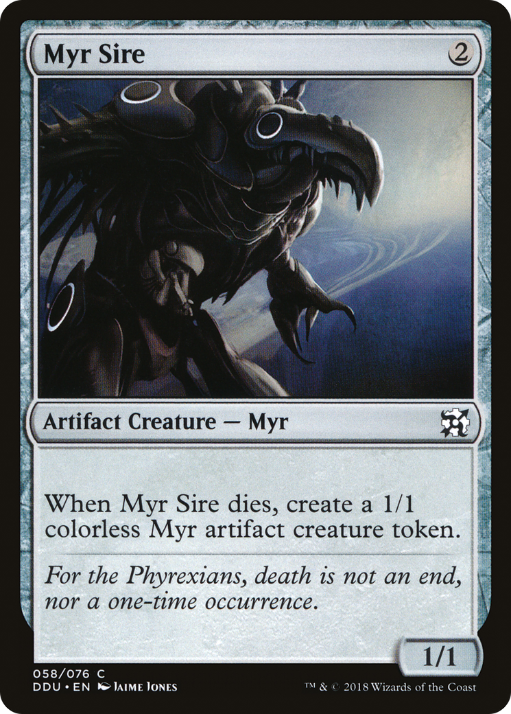 Myr Sire (DDU-058) [Misc] Duel Decks: Elves vs. Inventors MTG Single Wizards of the Coast