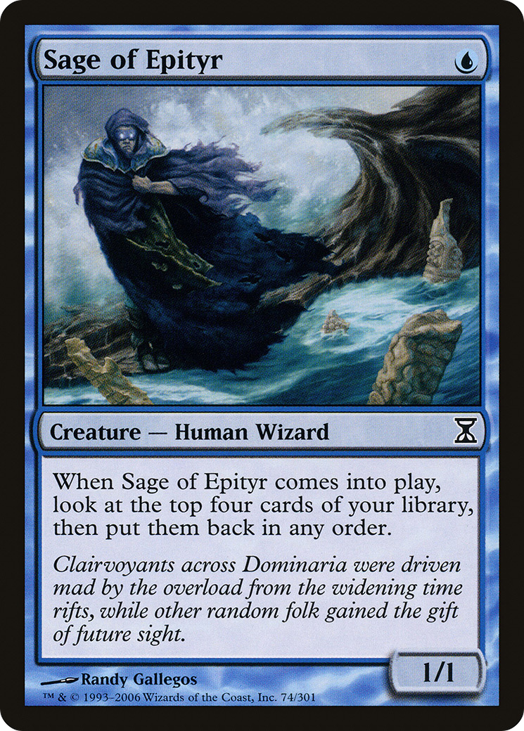 Sage of Epityr (TSP-074) [Time Spiral] Foil MTG Single Wizards of the Coast