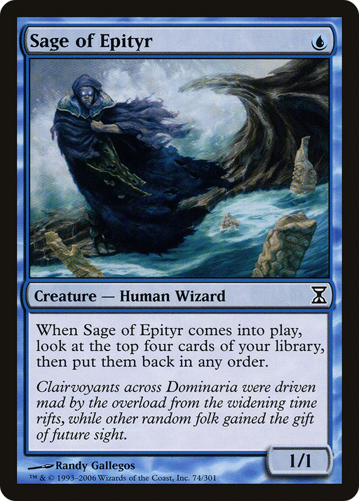 Sage of Epityr (TSP-074) [Time Spiral] Foil MTG Single Wizards of the Coast