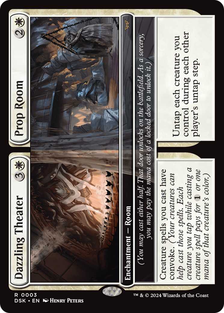 Dazzling Theater // Prop Room (DSK-003) [Duskmourn: House of Horror] Foil MTG Single Wizards of the Coast