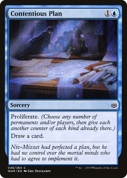 Contentious Plan (WAR-046) [War of the Spark] Foil MTG Single Wizards of the Coast