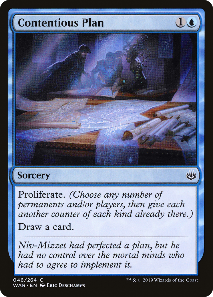 Contentious Plan (WAR-046) [War of the Spark] MTG Single Wizards of the Coast