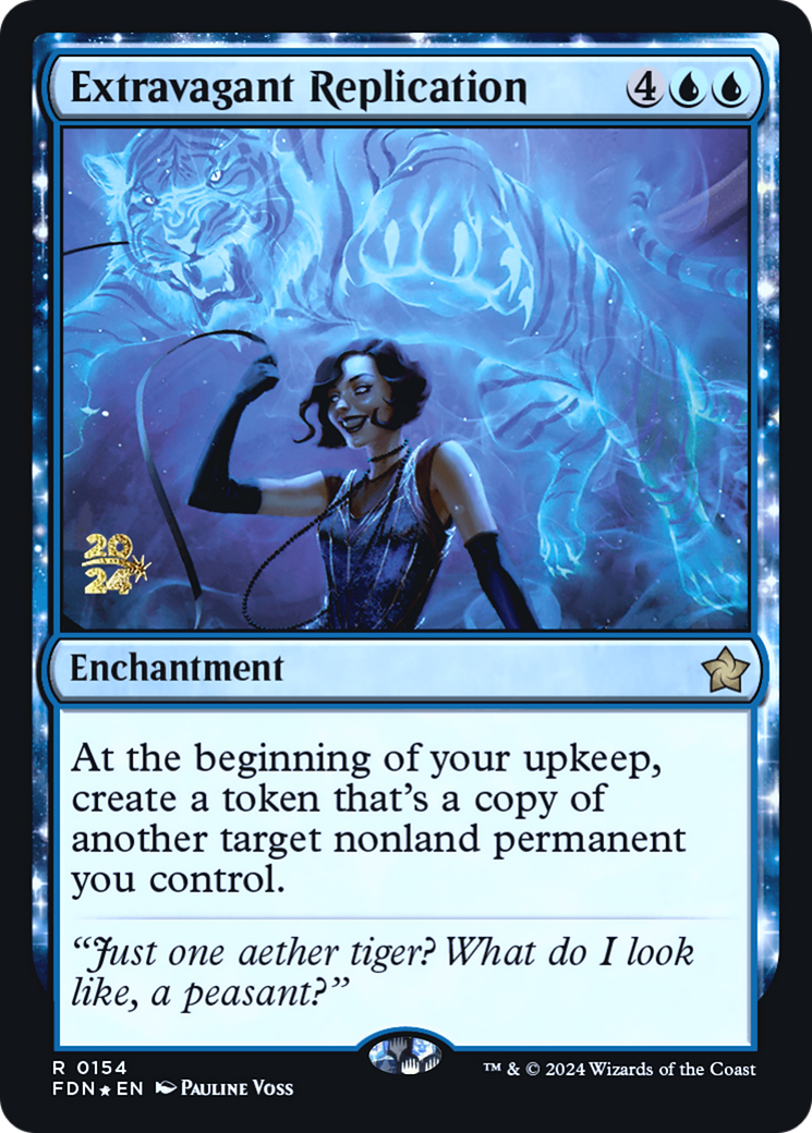 Extravagant Replication (PRE-154) [Foundations Promos] Foil MTG Single Wizards of the Coast