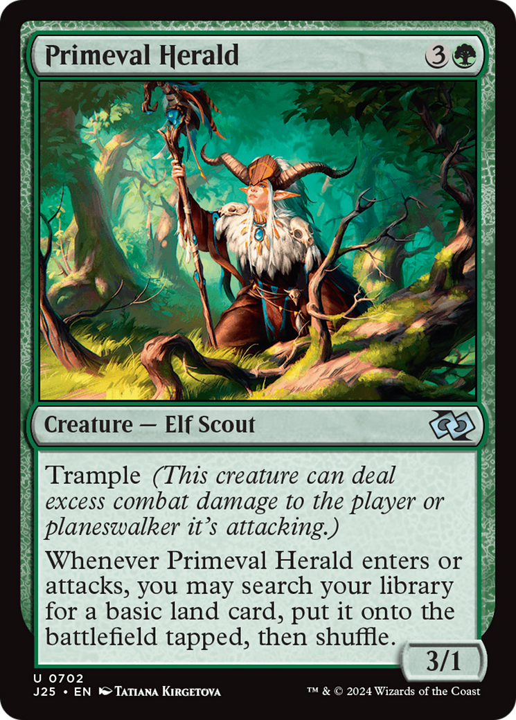 Primeval Herald (J25-702) [Foundations Jumpstart] MTG Single Wizards of the Coast