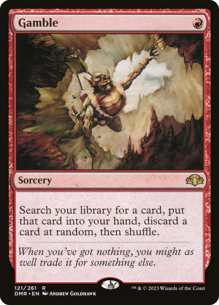 Gamble (DMR-121) [Dominaria Remastered] Foil MTG Single Wizards of the Coast