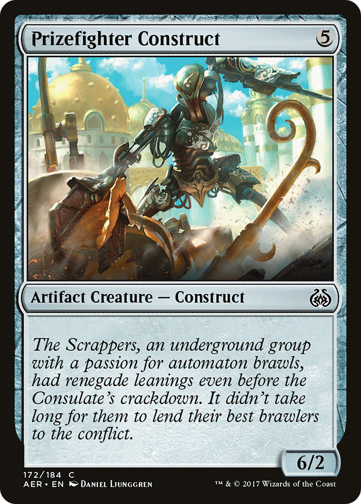 Prizefighter Construct (AER-172) [Aether Revolt] MTG Single Wizards of the Coast