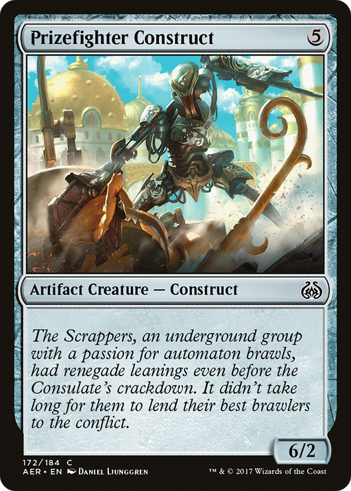 Prizefighter Construct (AER-172) [Aether Revolt] MTG Single Wizards of the Coast