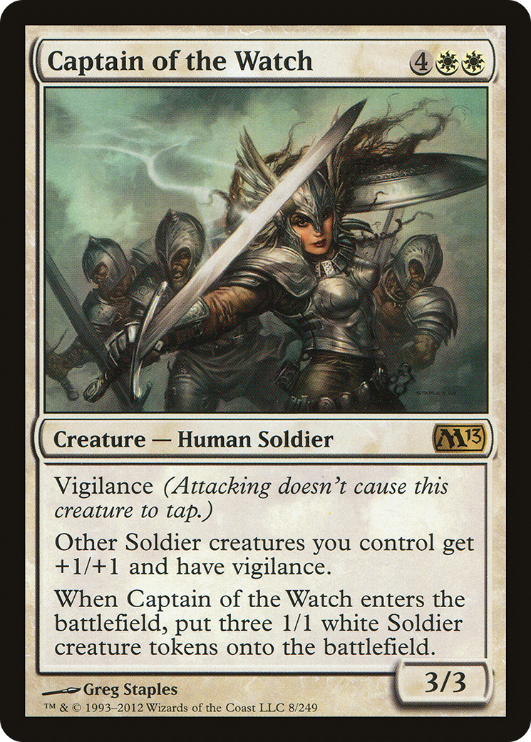 Captain of the Watch (M13-008) [Magic 2013] MTG Single Wizards of the Coast