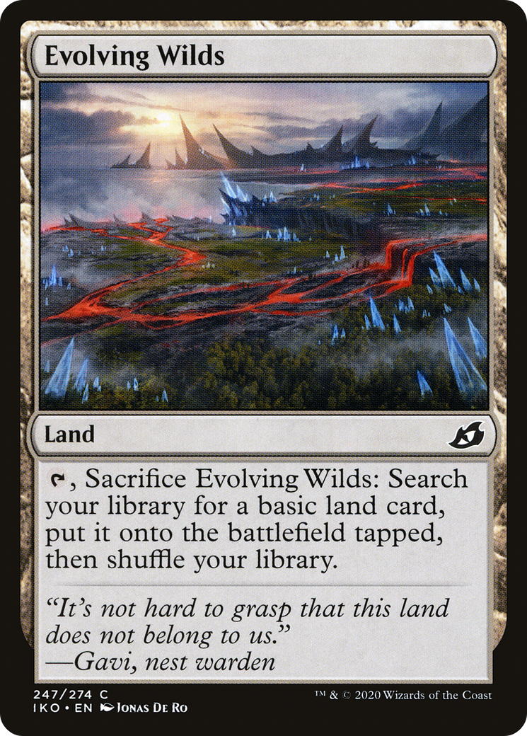 Evolving Wilds (IKO-247) [Ikoria: Lair of Behemoths] MTG Single Wizards of the Coast