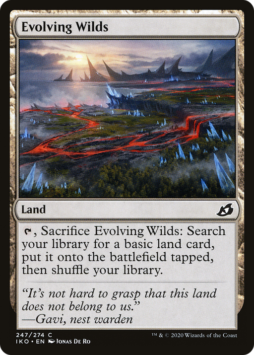 Evolving Wilds (IKO-247) [Ikoria: Lair of Behemoths] MTG Single Wizards of the Coast