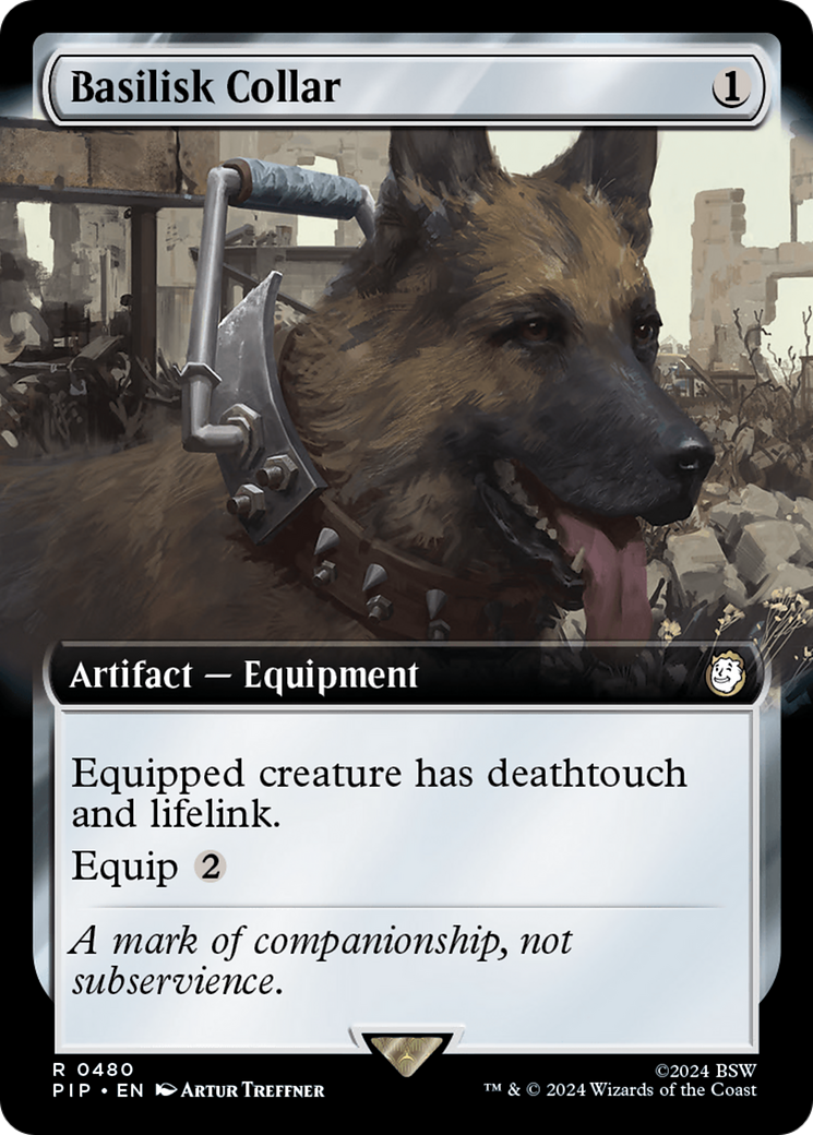 Basilisk Collar (PIP-480) [Fallout] (Extended Art) Foil MTG Single Wizards of the Coast