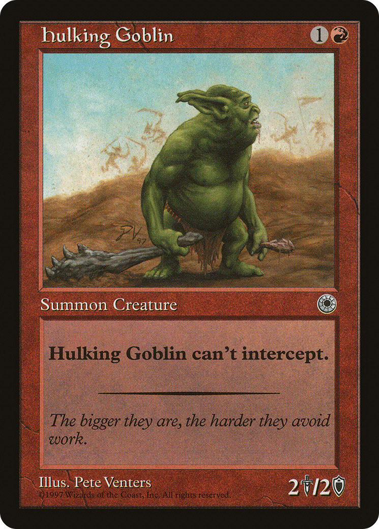 Hulking Goblin (POR-135) [Misc] Portal MTG Single Wizards of the Coast