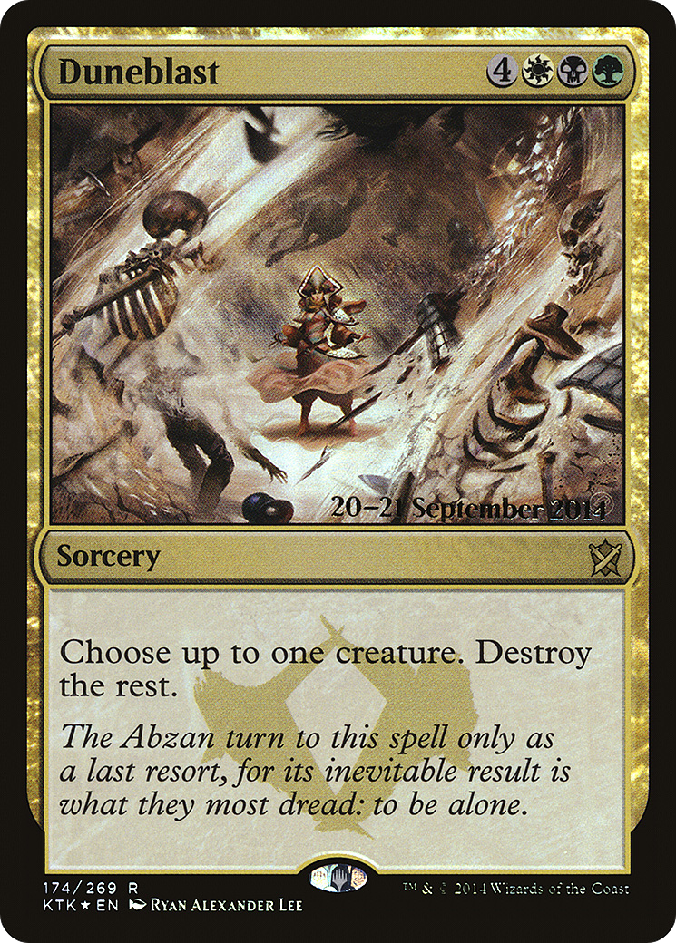 Duneblast (PRE-174) [Khans of Tarkir Promos] Foil MTG Single Wizards of the Coast