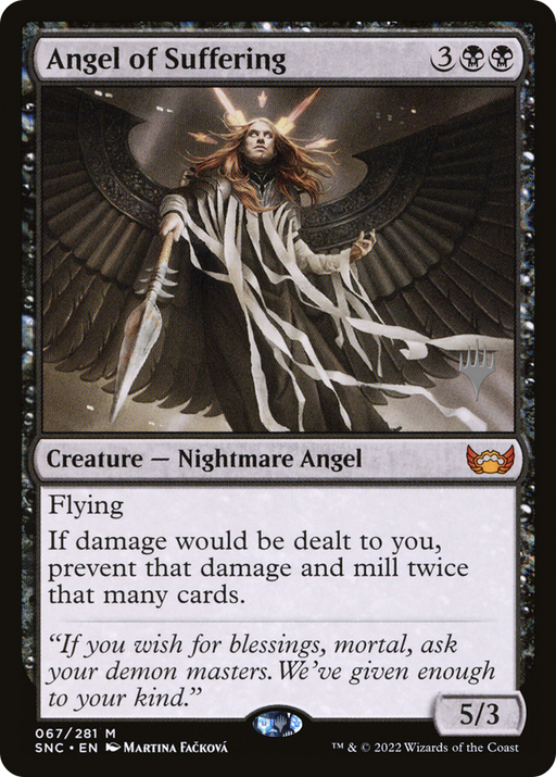 Angel of Suffering (PPSNC-067) [Streets of New Capenna Promos] MTG Single Wizards of the Coast