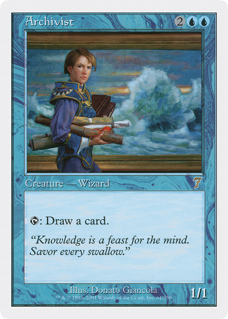 Archivist (7ED-061) [7th Edition] Foil MTG Single Wizards of the Coast