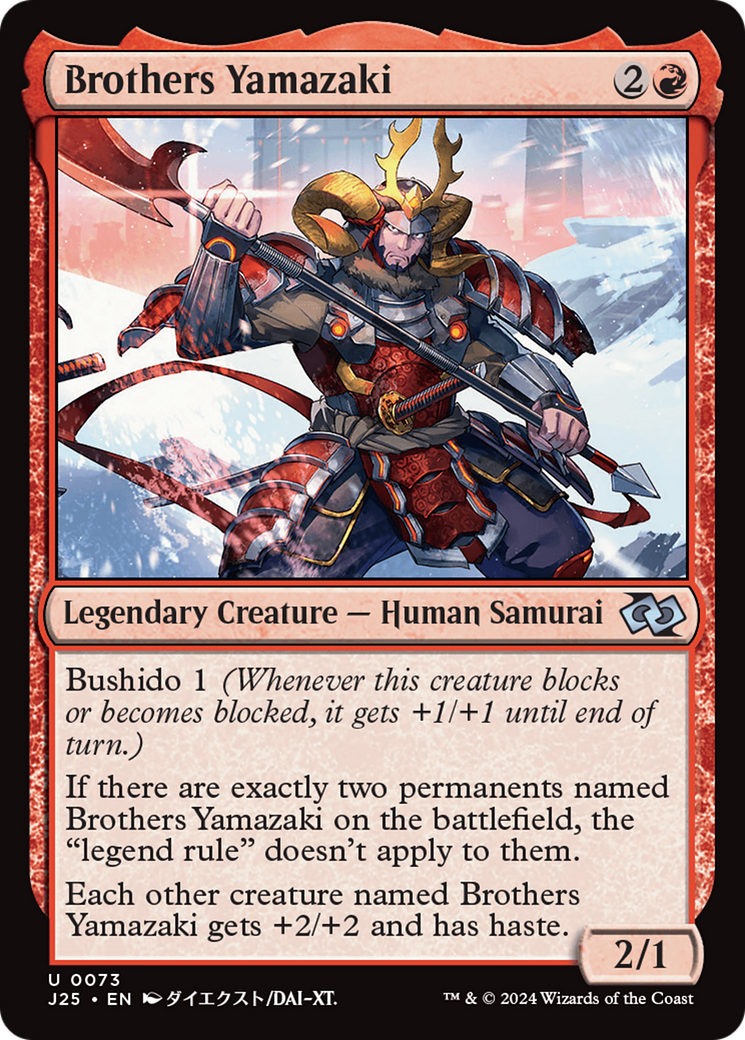 Brothers Yamazaki (0073) (Anime) (J25-073) [Foundations Jumpstart] MTG Single Wizards of the Coast