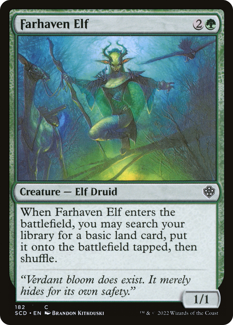 Farhaven Elf (SCD-182) [Starter Commander Decks] MTG Single Wizards of the Coast