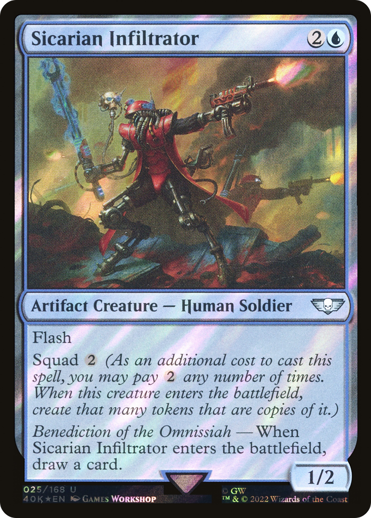 Sicarian Infiltrator (40K-25★) [Warhammer 40,000 Commander] Foil MTG Single Wizards of the Coast