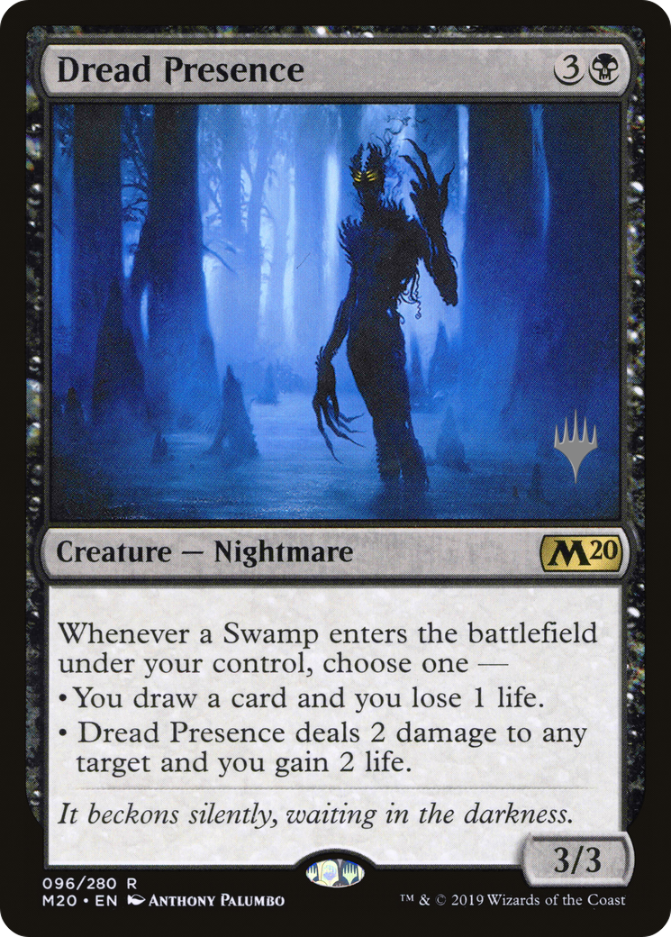 Dread Presence (PPM20-96P) [Core Set 2020 Promos] Foil MTG Single Wizards of the Coast