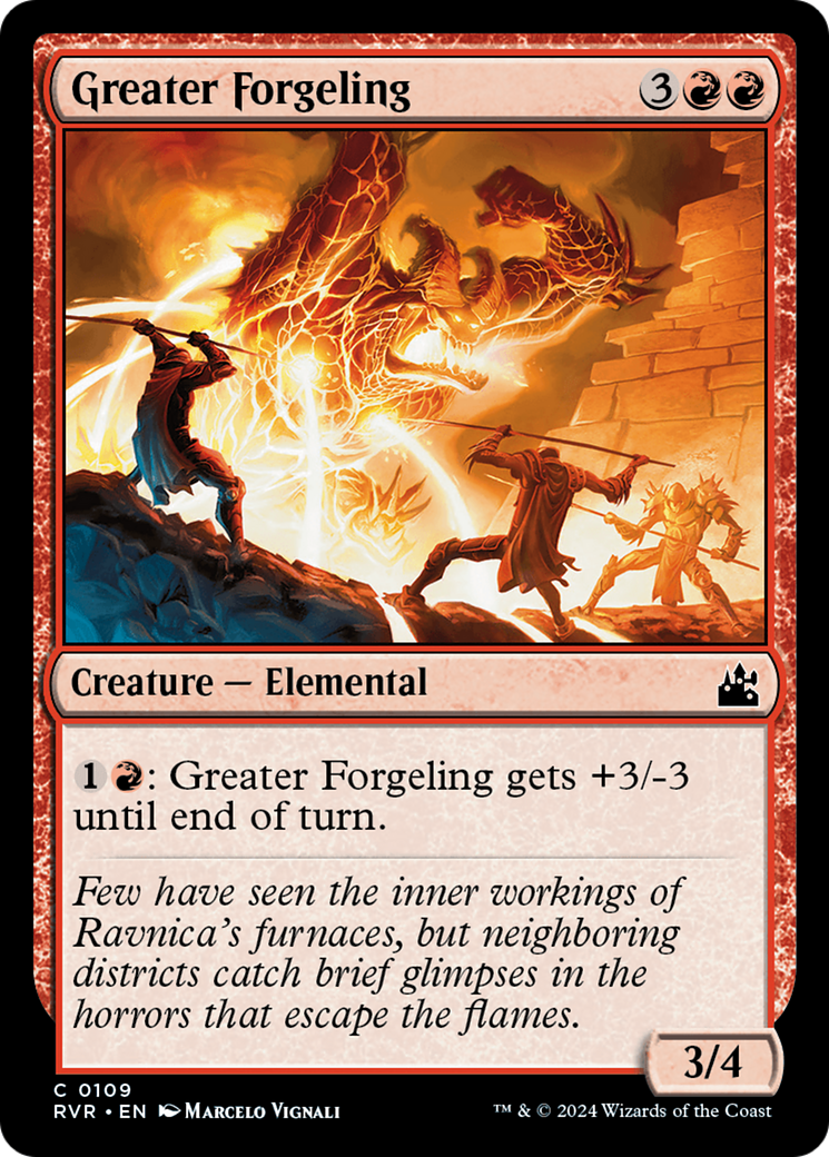 Greater Forgeling (RVR-109) [Ravnica Remastered] Foil MTG Single Wizards of the Coast