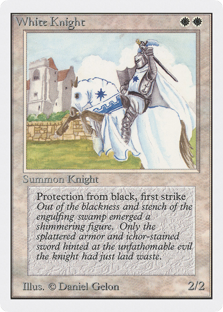 White Knight (2ED-) [Oldschool] Unlimited Edition MTG Single Wizards of the Coast