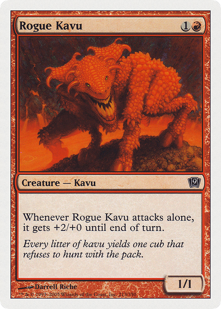 Rogue Kavu (9ED-213) [9th Edition] Foil MTG Single Wizards of the Coast