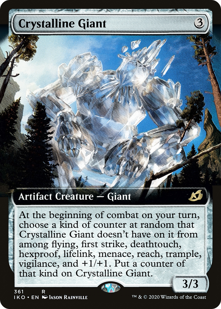 Crystalline Giant (IKO-361) [Ikoria: Lair of Behemoths] (Extended Art) MTG Single Wizards of the Coast