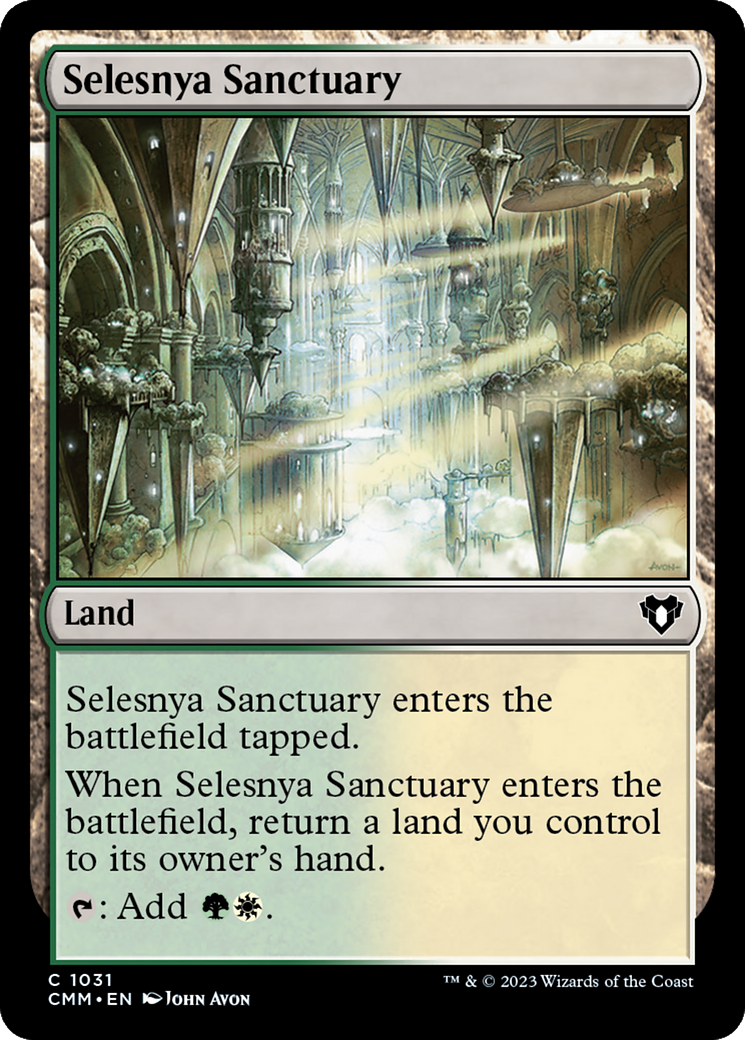 Selesnya Sanctuary (CMM-1031) [Commander Masters] MTG Single Wizards of the Coast