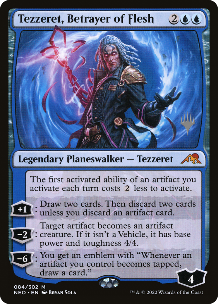 Tezzeret, Betrayer of Flesh (PPNEO-084) [Kamigawa: Neon Dynasty Promos] Foil MTG Single Wizards of the Coast