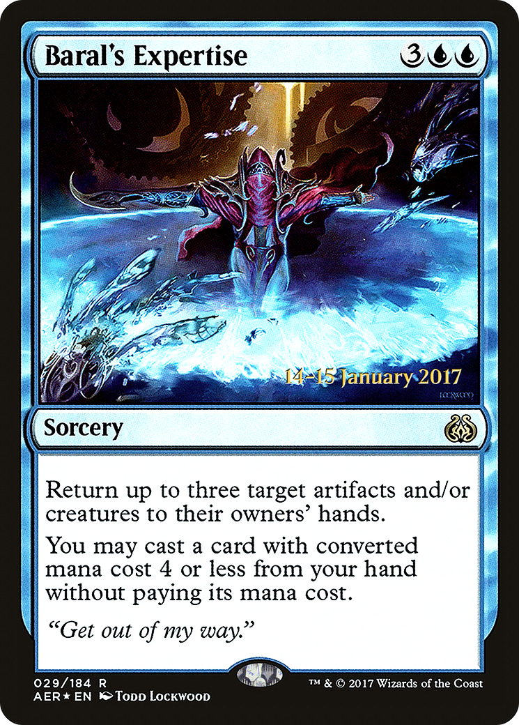 Baral's Expertise (PRE-029) [Aether Revolt Promos] Foil MTG Single Wizards of the Coast