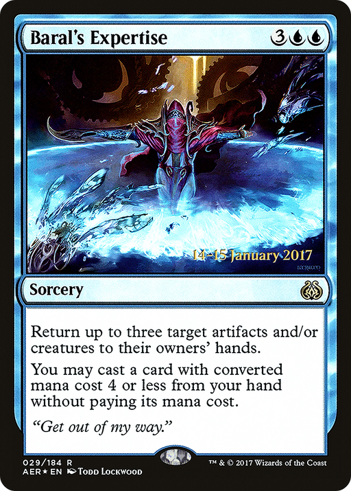 Baral's Expertise (PRE-029) [Aether Revolt Promos] Foil MTG Single Wizards of the Coast