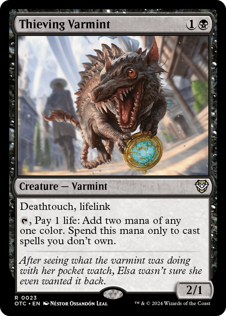 Thieving Varmint (OTC-023) [Outlaws of Thunder Junction Commander] MTG Single Wizards of the Coast