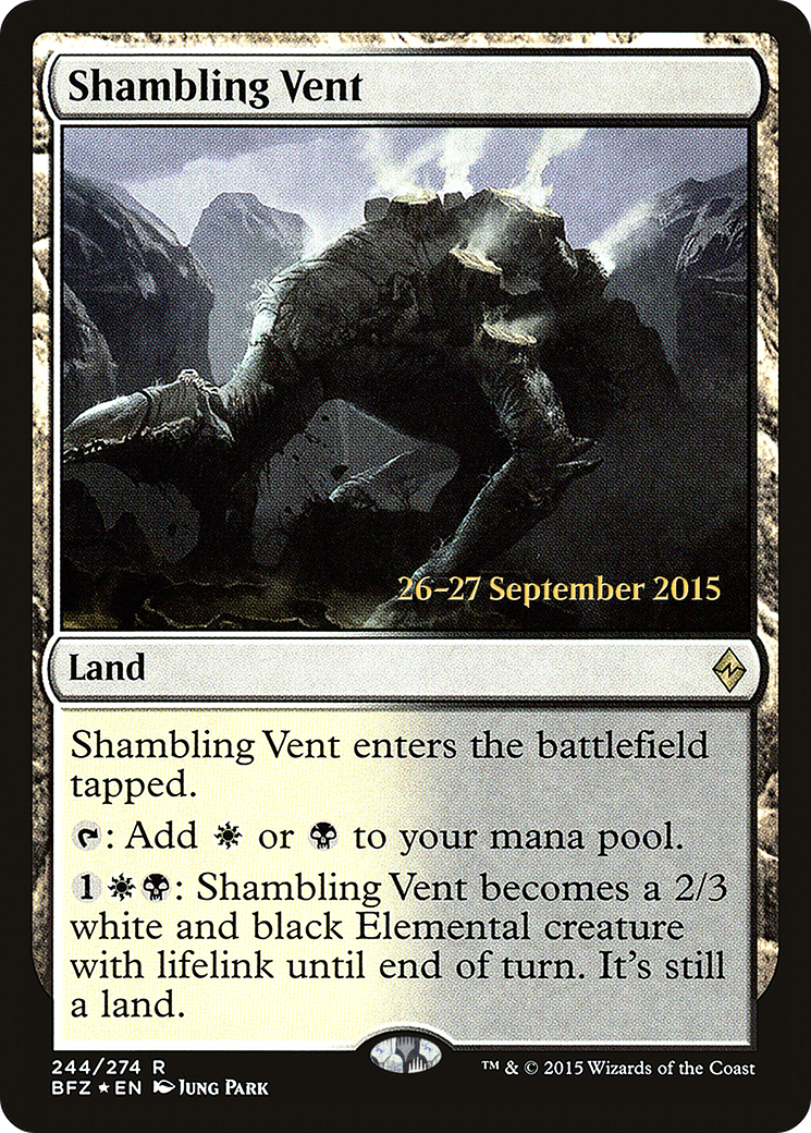 Shambling Vent (PRE-244) [Battle for Zendikar Promos] Foil MTG Single Wizards of the Coast