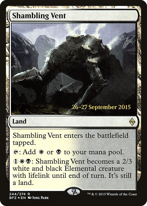 Shambling Vent (PRE-244) [Battle for Zendikar Promos] Foil MTG Single Wizards of the Coast