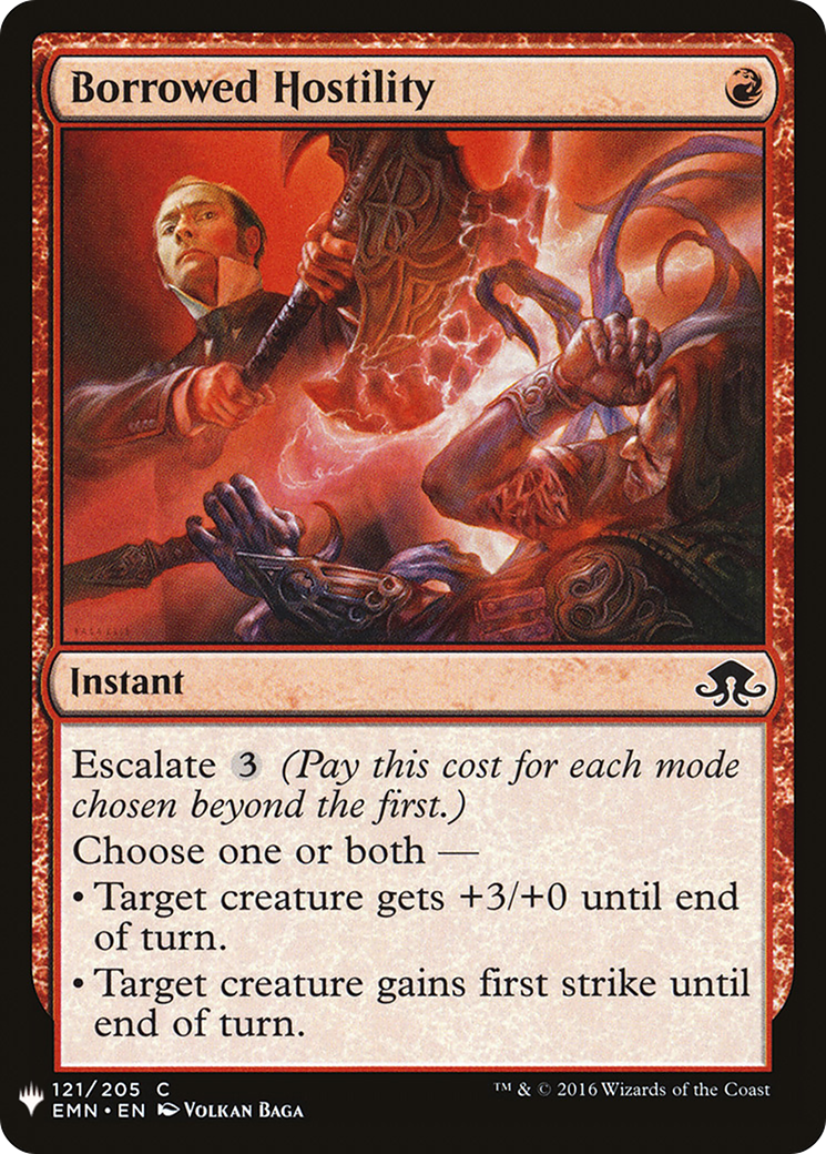 Borrowed Hostility (LIST-EMN-121) [Mystery Booster] The List MTG Single Wizards of the Coast