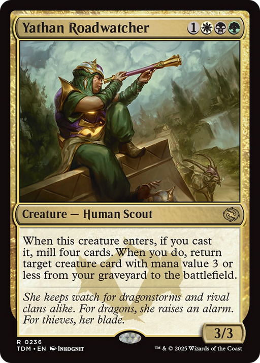 Yathan Roadwatcher (TDM-236) [Tarkir: Dragonstorm] Foil MTG Single Wizards of the Coast