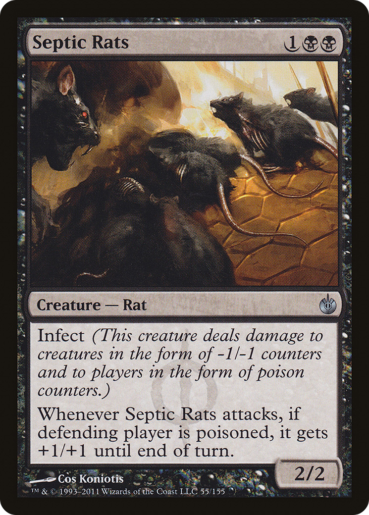Septic Rats (MBS-055) [Mirrodin Besieged] Foil MTG Single Wizards of the Coast