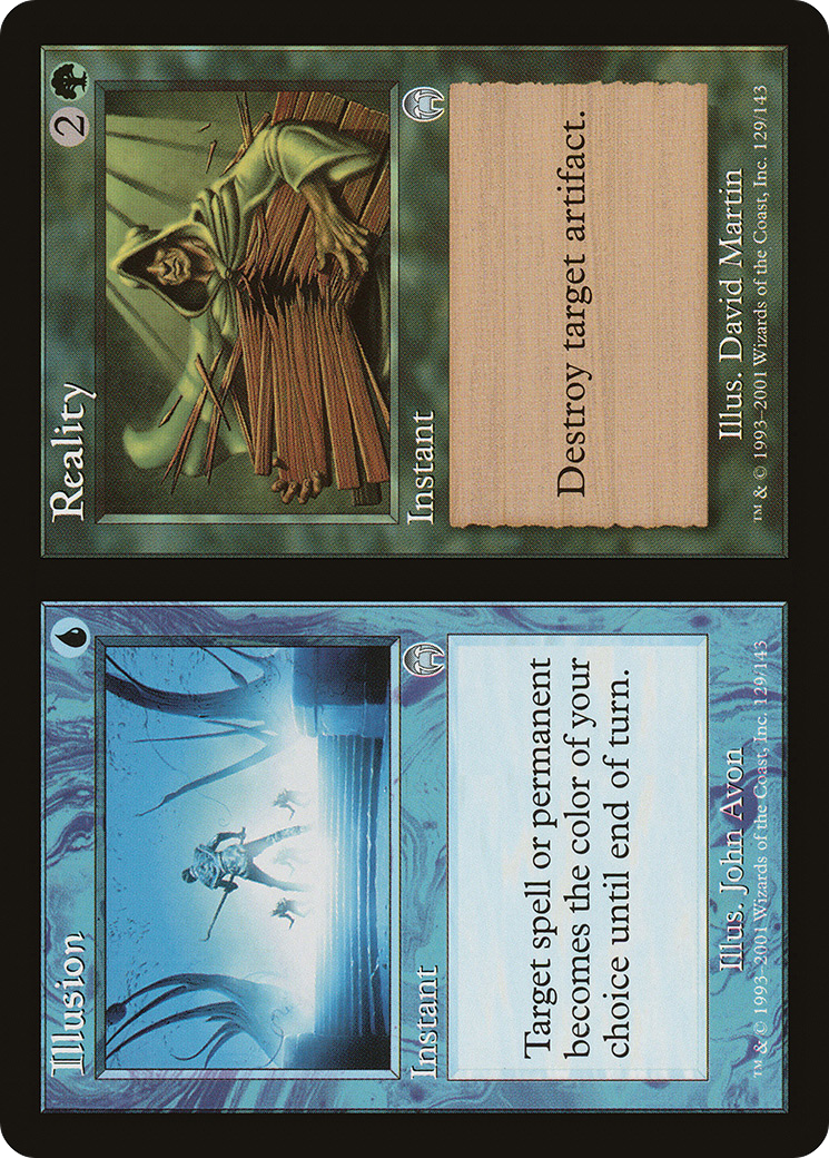 Illusion // Reality (APC-129) [Apocalypse] Foil MTG Single Wizards of the Coast