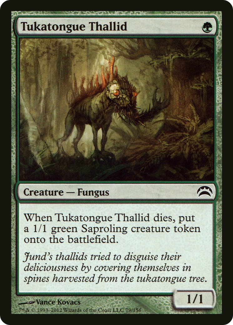 Tukatongue Thallid (PC2-079) [Misc] Planechase 2012 Foil MTG Single Wizards of the Coast