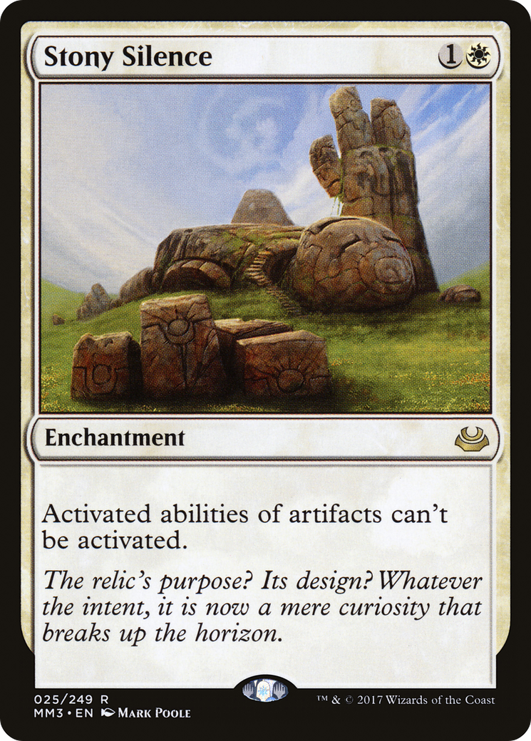Stony Silence (MM3-025) [Modern Masters 2017] MTG Single Modern Masters 2017