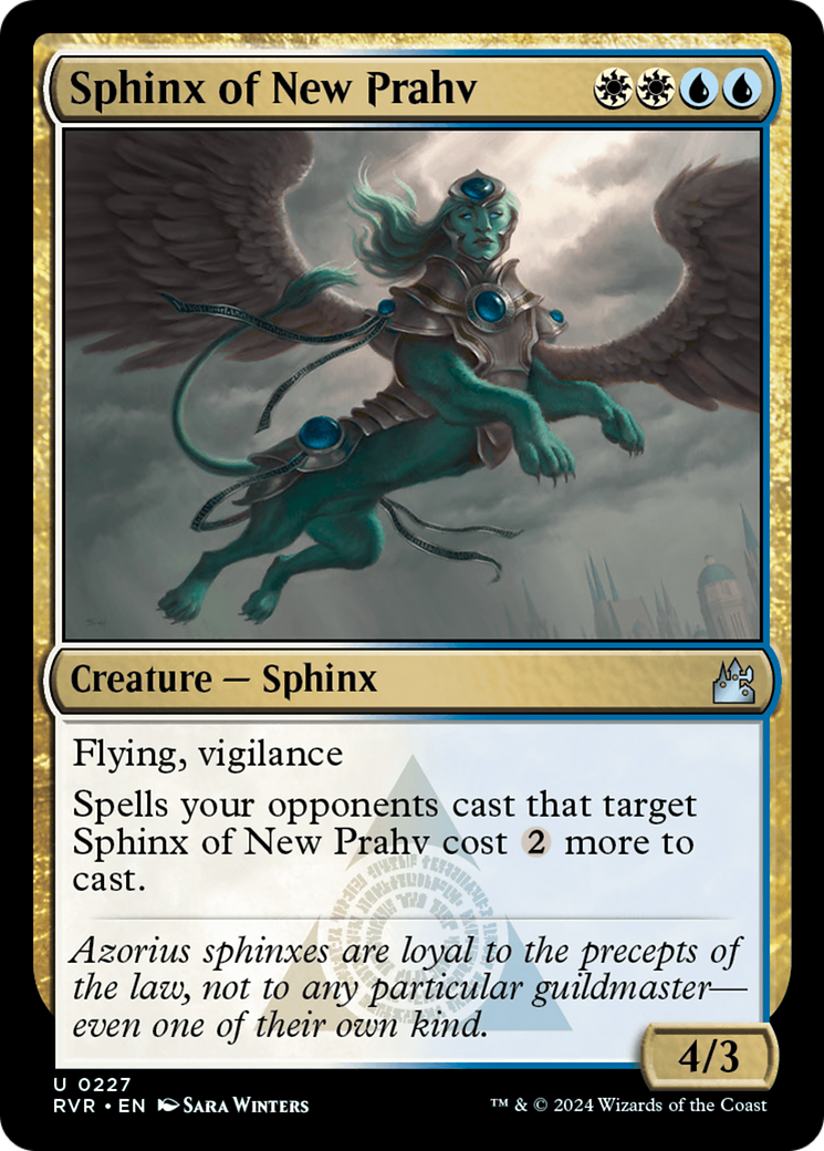 Sphinx of New Prahv (RVR-227) [Ravnica Remastered] Foil MTG Single Wizards of the Coast