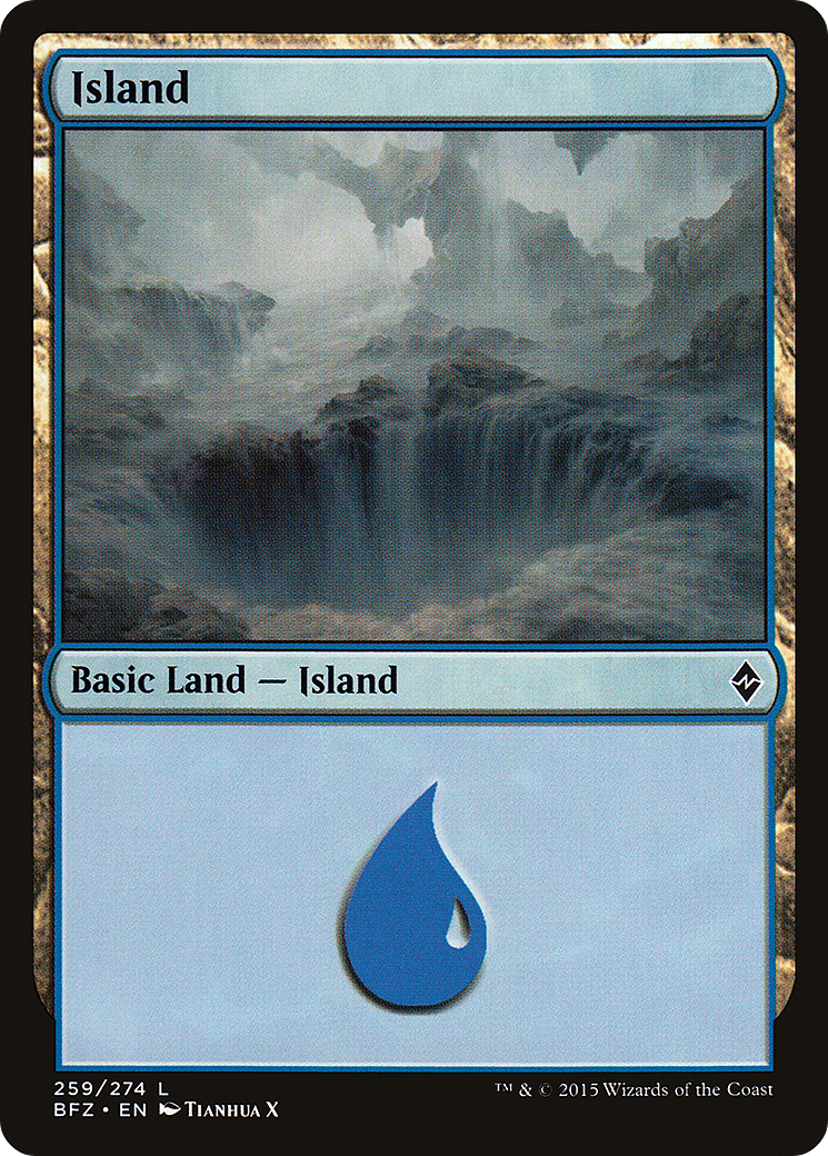 Island (BFZ-259A) [Battle for Zendikar] MTG Single Wizards of the Coast