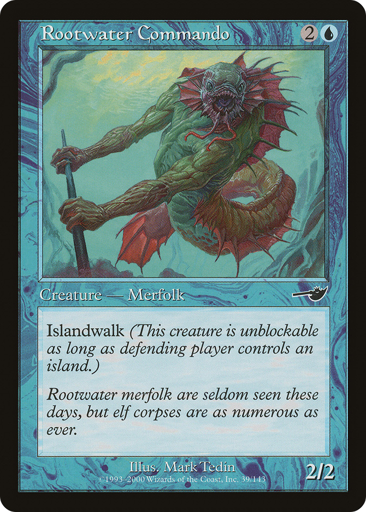 Rootwater Commando (NMS-039) [Nemesis] MTG Single Wizards of the Coast