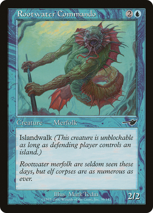 Rootwater Commando (NMS-039) [Nemesis] MTG Single Wizards of the Coast