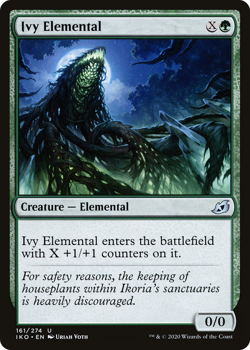 Ivy Elemental (IKO-161) [Ikoria: Lair of Behemoths] MTG Single Wizards of the Coast