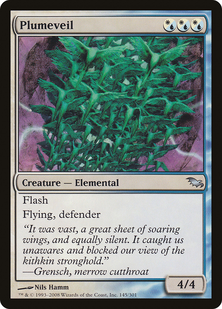 Plumeveil (SHM-145) [Shadowmoor] Foil MTG Single Wizards of the Coast