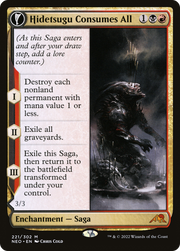 Hidetsugu Consumes All (NEO-221) [Kamigawa: Neon Dynasty] MTG Single Wizards of the Coast