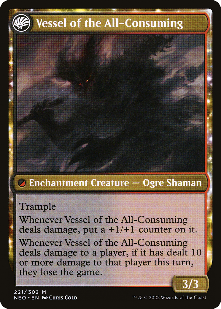 Hidetsugu Consumes All (NEO-221) [Kamigawa: Neon Dynasty] Foil MTG Single Wizards of the Coast