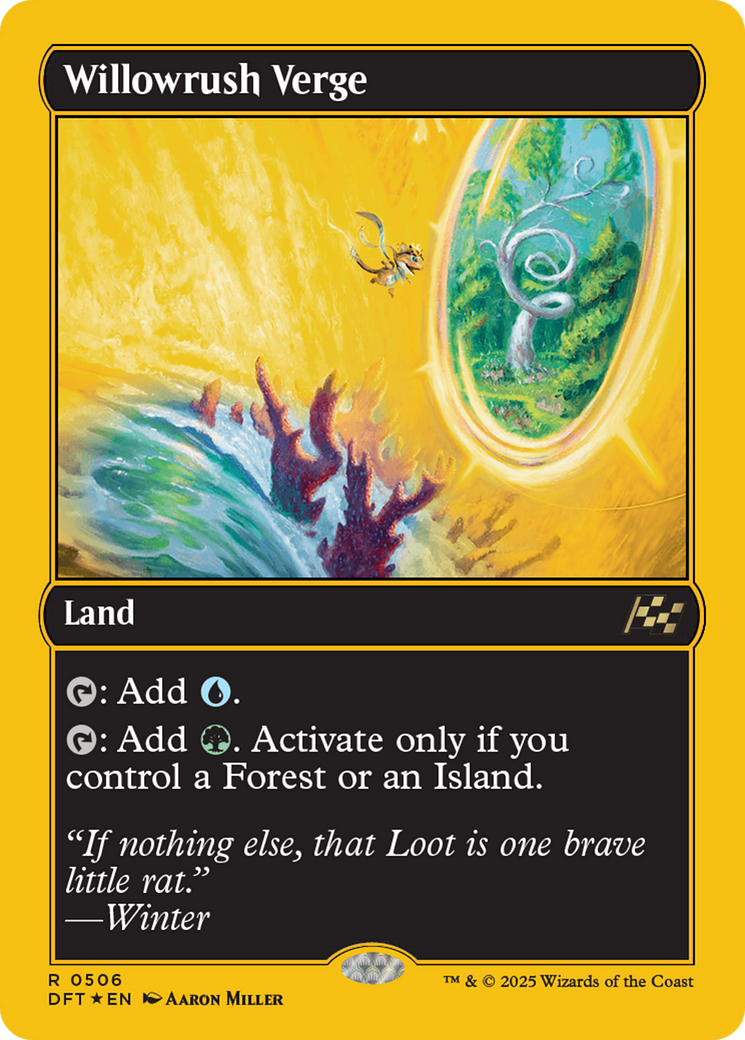 Willowrush Verge (First-Place Foil) (DFT-506) [Aetherdrift] Foil MTG Single Wizards of the Coast