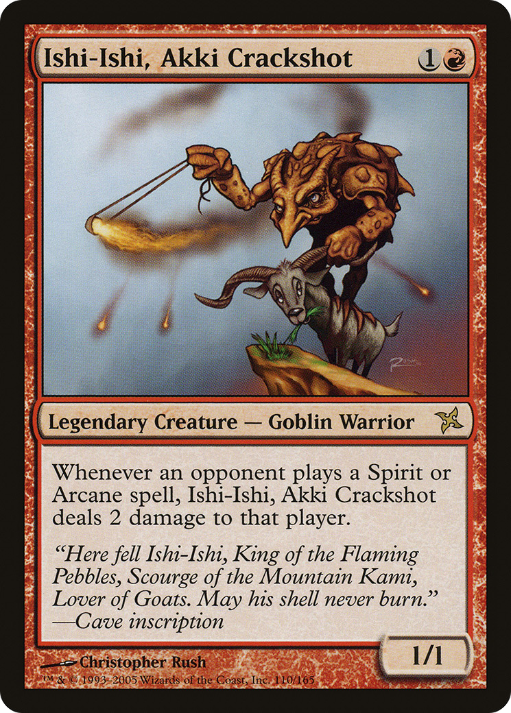 Ishi-Ishi, Akki Crackshot (BOK-110) [Betrayers of Kamigawa] Foil MTG Single Wizards of the Coast